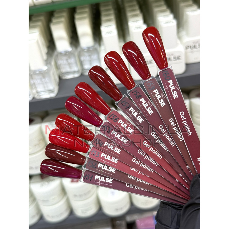 Гель-лак NAIL PULSE Gel Polish №151, 8 мл темна вишня