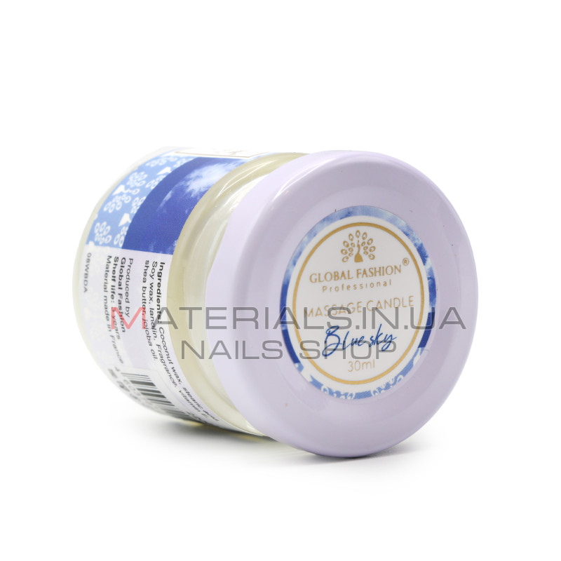 Масажна свічка Global Fashion, 30 ml, Blue sky