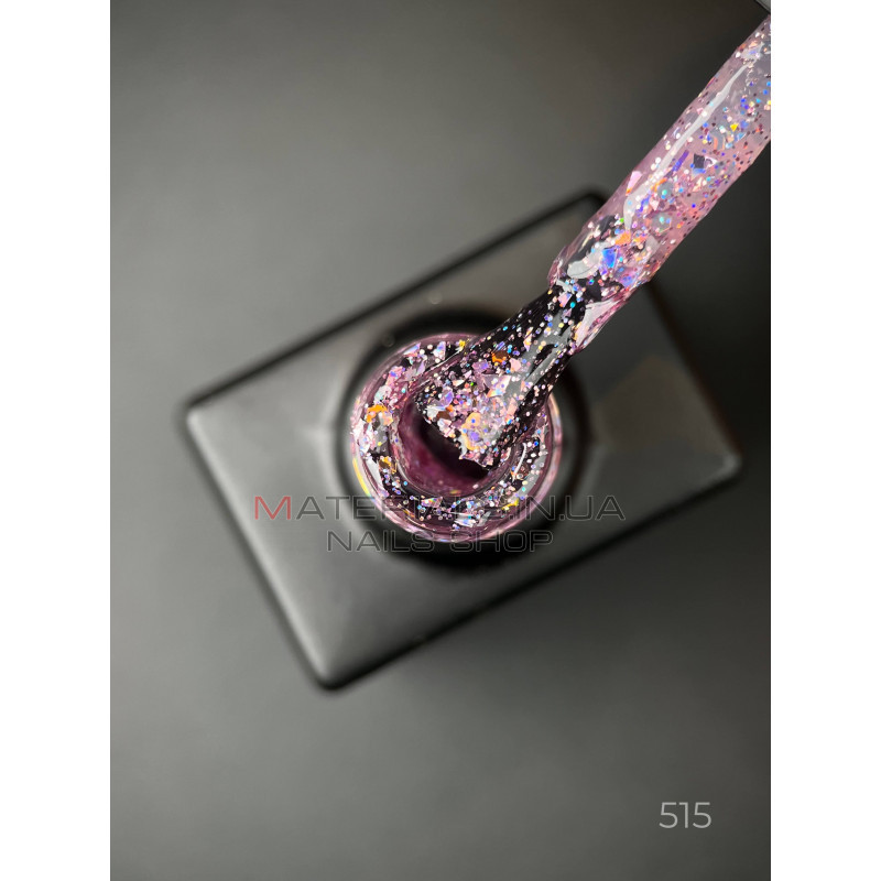 Гель лак Magic glitter 515 Дизайнер (9мл.) - с хлопьями разных размеров и блестками хамелеон Гель лак Magic glitter 515 Дизайнер (9мл.) - с хлопьями разных размеров и блестками хамелеон