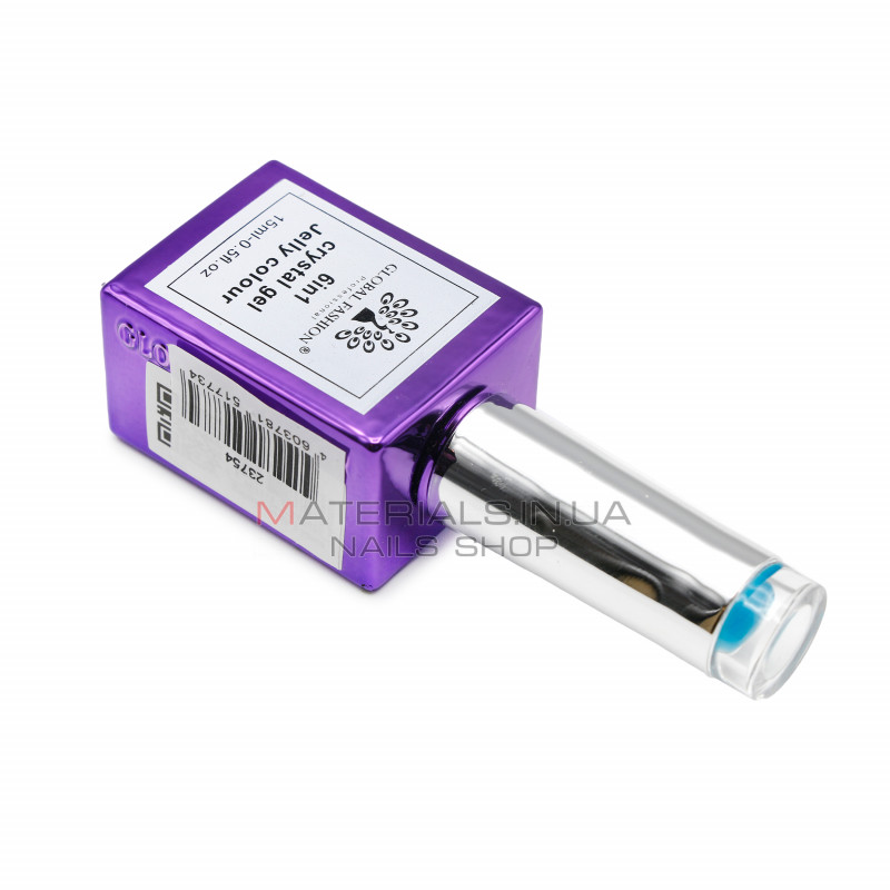 Гель для наращивания 6 in 1 crystal gel jelly colour, 15 мл, 6604