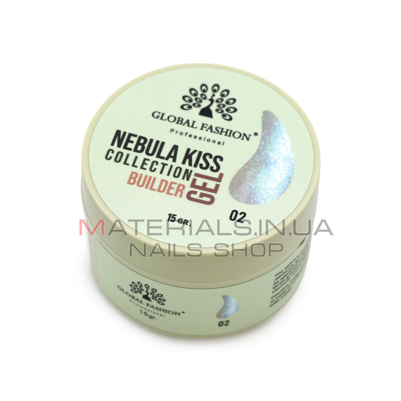 Гель для моделювання нігтів 15 гр, Nebula Kiss Builder Gel 02