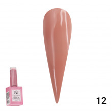 Каучукова база для гель лаку френч, Rubber Base Coat French, 15 мл., Global Fashion 12
