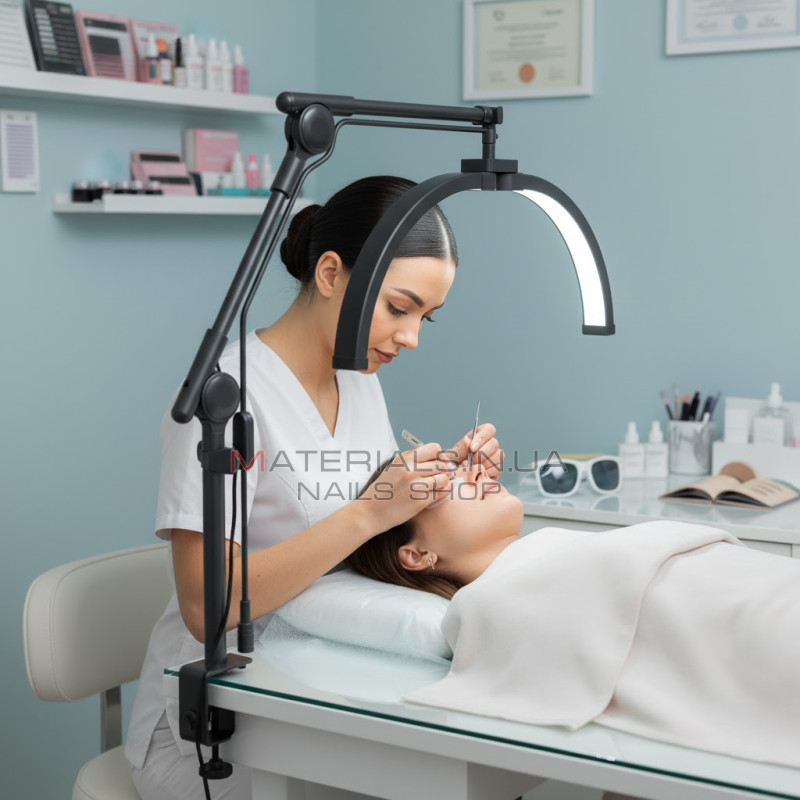 Бестеневая настольная LED-лампа на струбцине F-550B (Black)