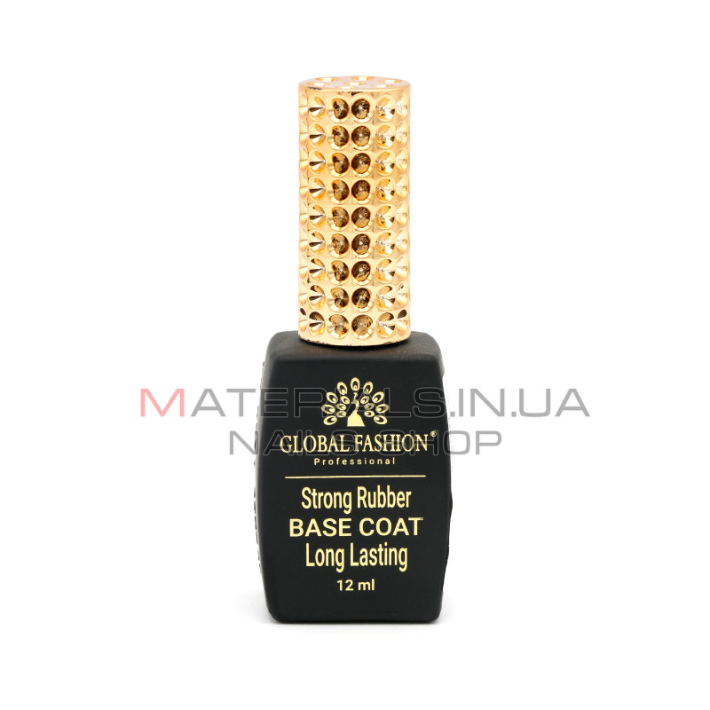 Каучуковая База для гель лака Global Fashion, Strong Long Lasting Base Coat 12 мл