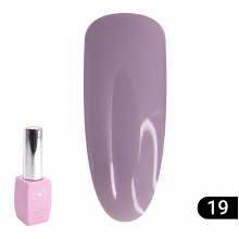 Кольорова френч база для гель лаку Global Fashion, Color French Base Coat 8 мл, 19