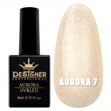 Гель-лак для дизайна Aurora Designer c эффектом втирки, 9 мл. №7