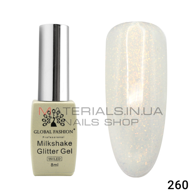 Гель лак Milkshake Glitter 8 мл, 260