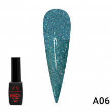 Гель лак Disco Gel Polish, Global Fashion, светоотражающий, 8 мл A06