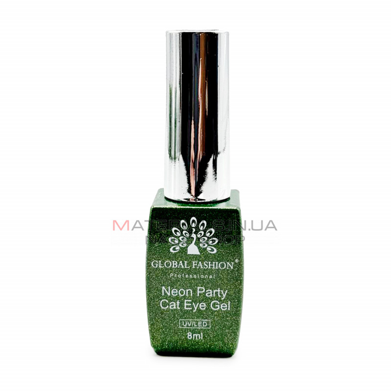 Гель лак котяче око Neon Party Cat Eye Global Fashion, 8мл, 006