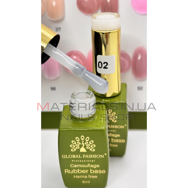 Camouflage rubber base Hema free Global, №02, 8 мл