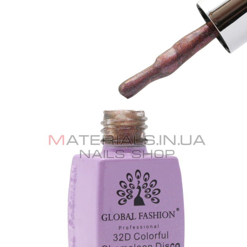 Гель лак кошачий глаз 32D Chameleon Disco, Global Fashion 8 мл №269
