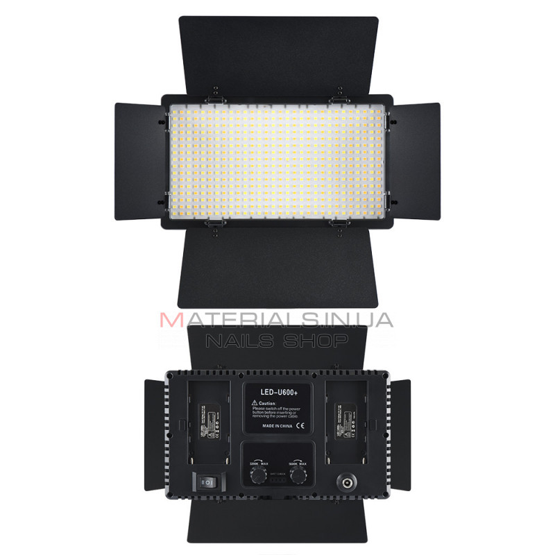 Лампа видеосвет LED U600 21х12 cm 480 Lights 3200K-5500K Remote Лампа видеосвет LED U600 21х12 cm 480 Lights 3200K-5500K Remote
