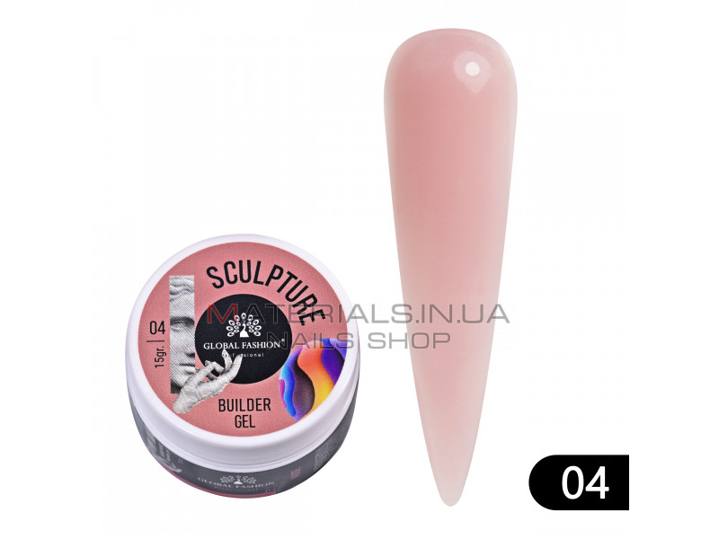 Скульптурний гель SCULPTURE BUILDER GEL 15 гр, NUDE №04