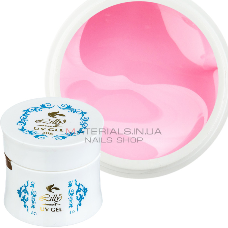 Гель Lilly Beaute однофазний рожевий щільний 56 мл PINK Гель Lilly Beaute однофазний рожевий щільний 56 мл PINK