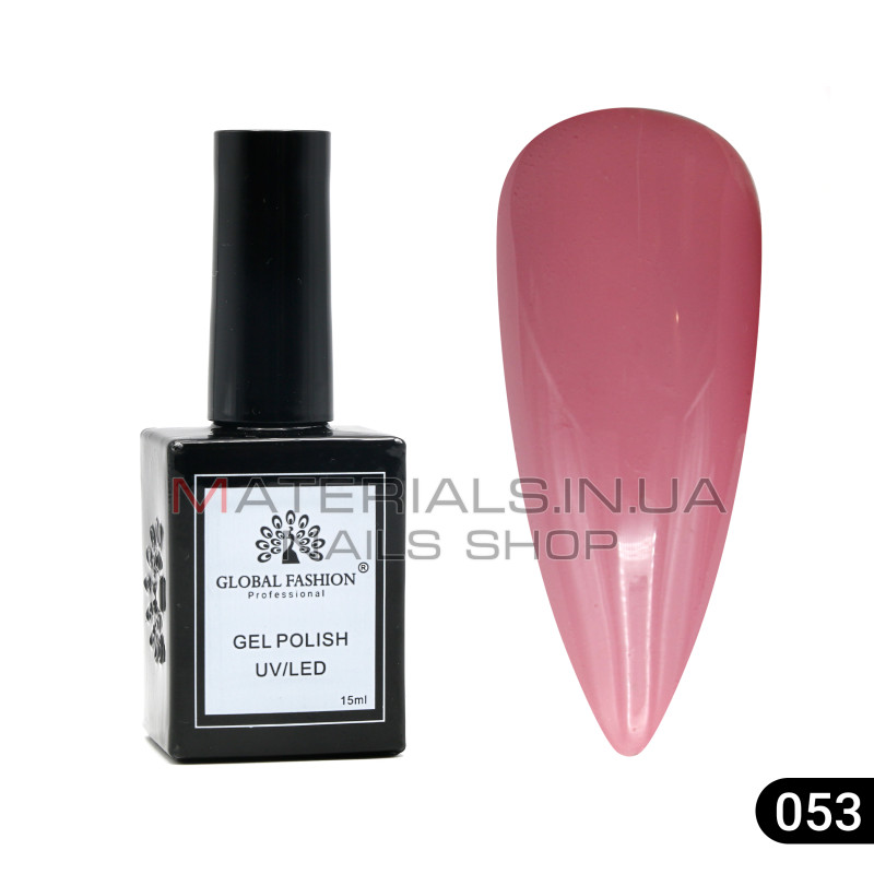 Гель лак Global Fashion, Gel polish 15 ml, 53
