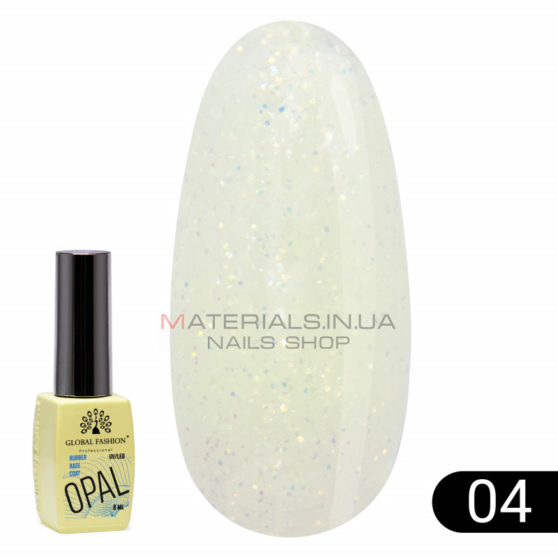 Каучукова база Opal Global Fashion 8 мл, 04 Каучукова база Opal Global Fashion 8 мл, 04