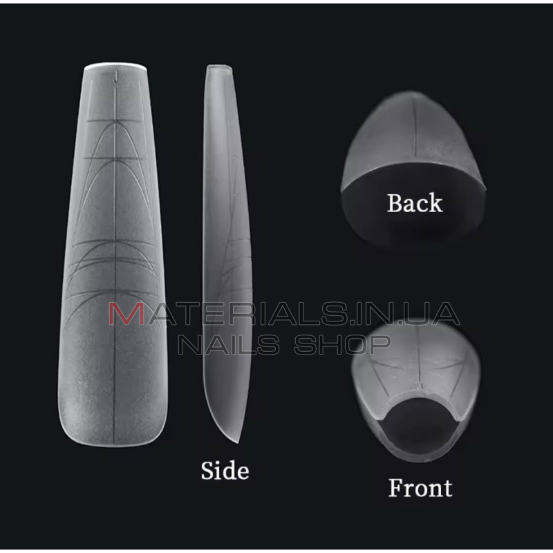 Fast Gel Tips MT1 (Multiforms) - типси гелеві Дизайнер 120 шт/уп