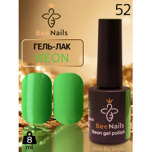 Гель-лак неоновый для ногтей Bee Nails neon gel polish, №52