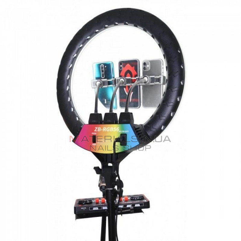 Лампа Кольцевая RGB LED (56 cm) ZB-56 COLOR BOX Лампа Кольцевая RGB LED (56 cm) ZB-56 COLOR BOX