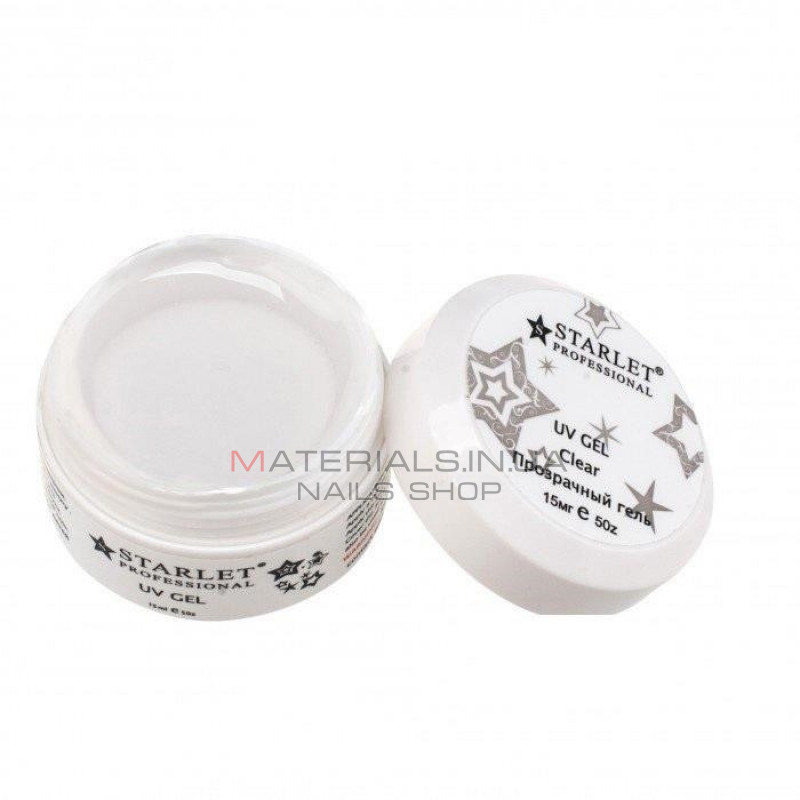 Гель Starlet Professional 15 мл Clear прозорий Гель Starlet Professional 15 мл Clear прозорий