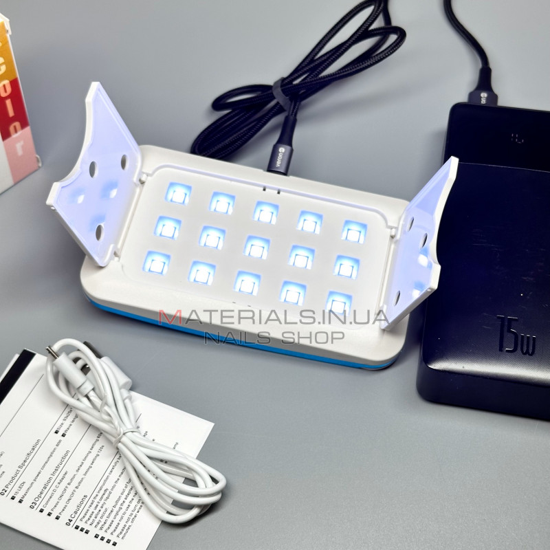 UV LED Лампа Sun 13 plus, 60Вт працює від Power Bank UV LED Лампа Sun 13 plus, 60Вт працює від Power Bank