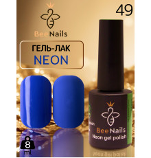 Гель-лак неоновий для нігтів Bee Nails neon gel polish, №49