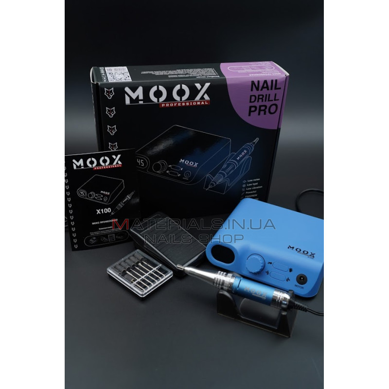 Фрезер Мокс X100 (Sky blue) на 45 000 об/хв. та 70W. для манікюру та педикюру