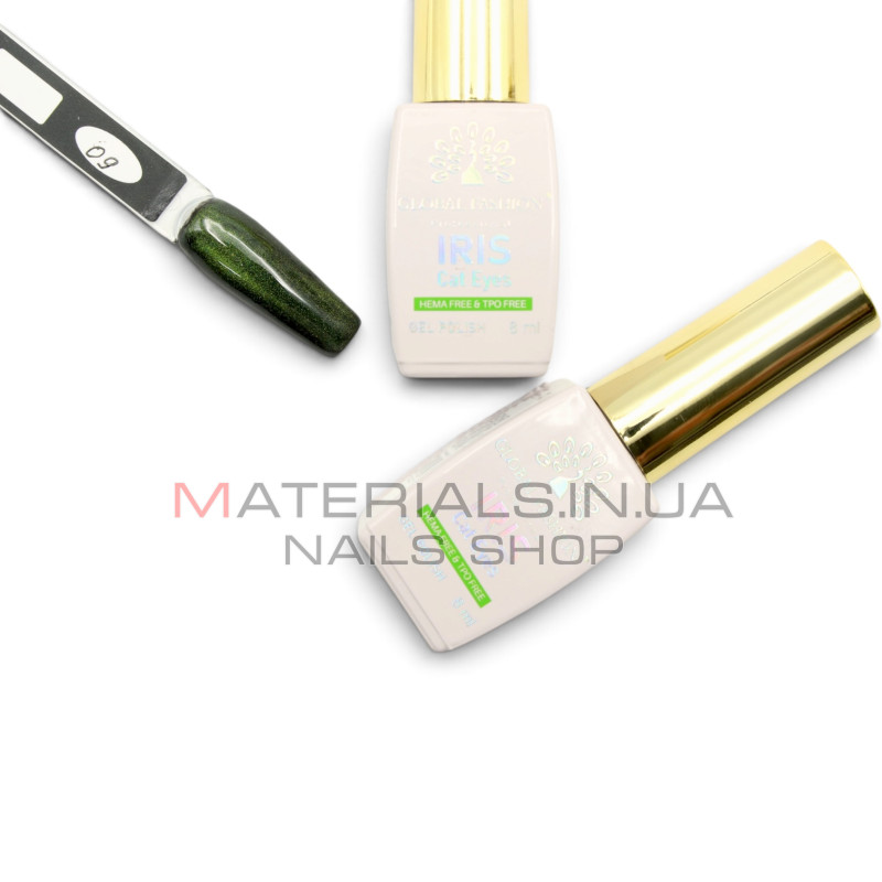 Гель лак кошачий глаз, Global Fashion, IRIS cat eyes 8ml, 09