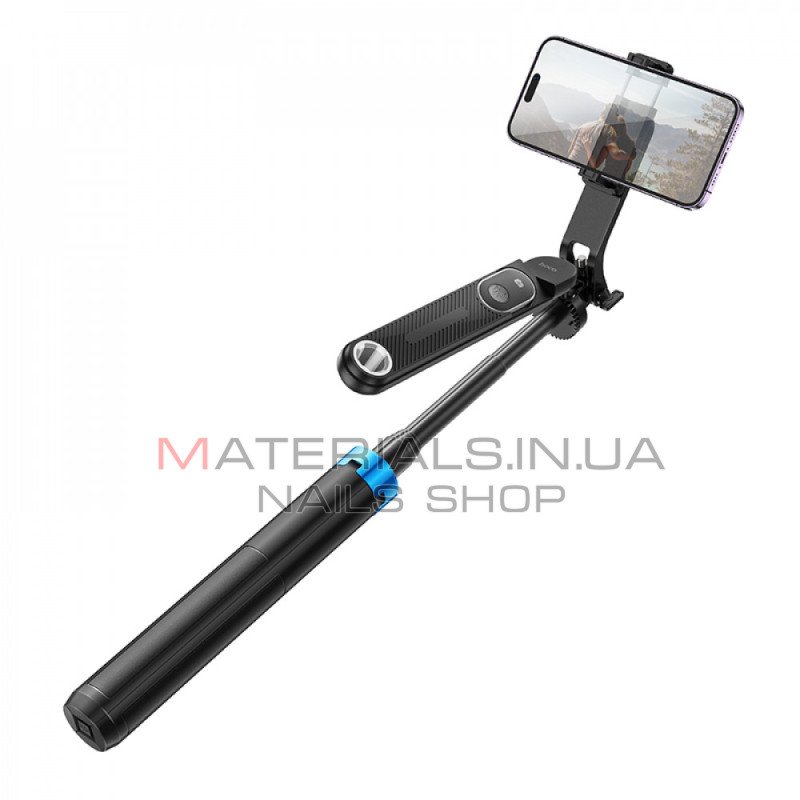 Монопод Tripod Hoco K22, Bluetooth-кнопка, Dual Clamps, 2 світлодіодів, 1,75 м