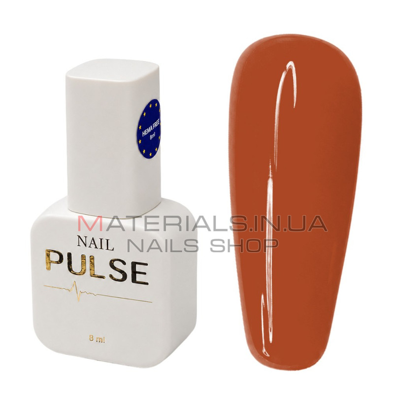 Гель-лак NAIL PULSE Gel Polish №43, 8 мл цегляний