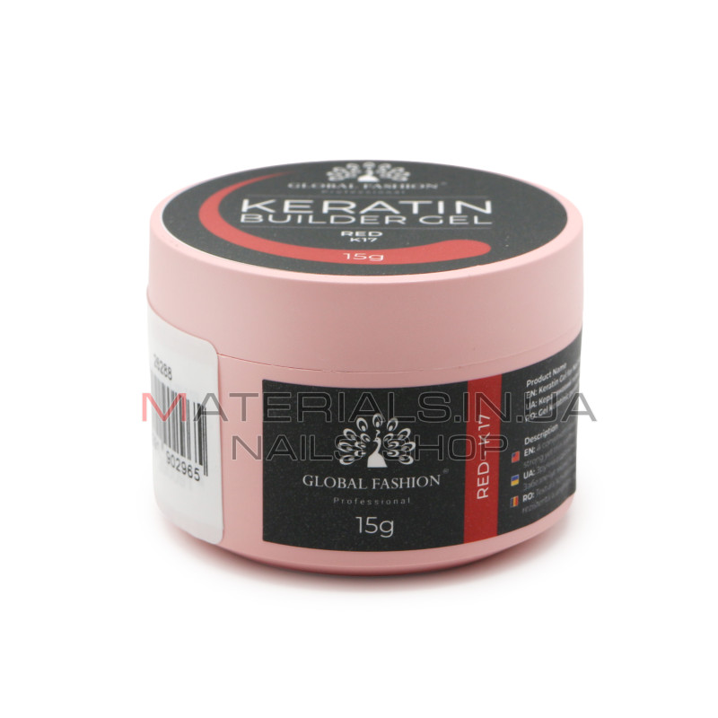 KERATIN BUILDER GEL, Global Fashion, 15 g, K17
