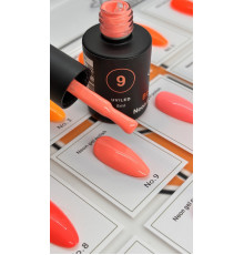 Гель-лак неоновый для ногтей Bee Nails neon gel polish, №09
