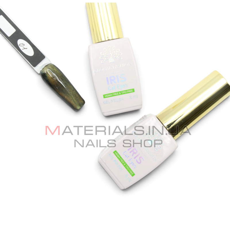 Гель лак кошачий глаз, Global Fashion, IRIS cat eyes 8ml, 01
