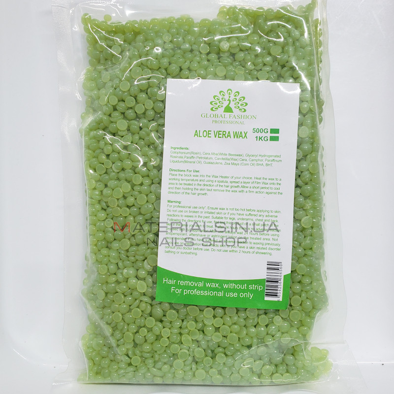 Віск у гранулах Global, 500г Aloe Vera Віск у гранулах Global, 500г Aloe Vera