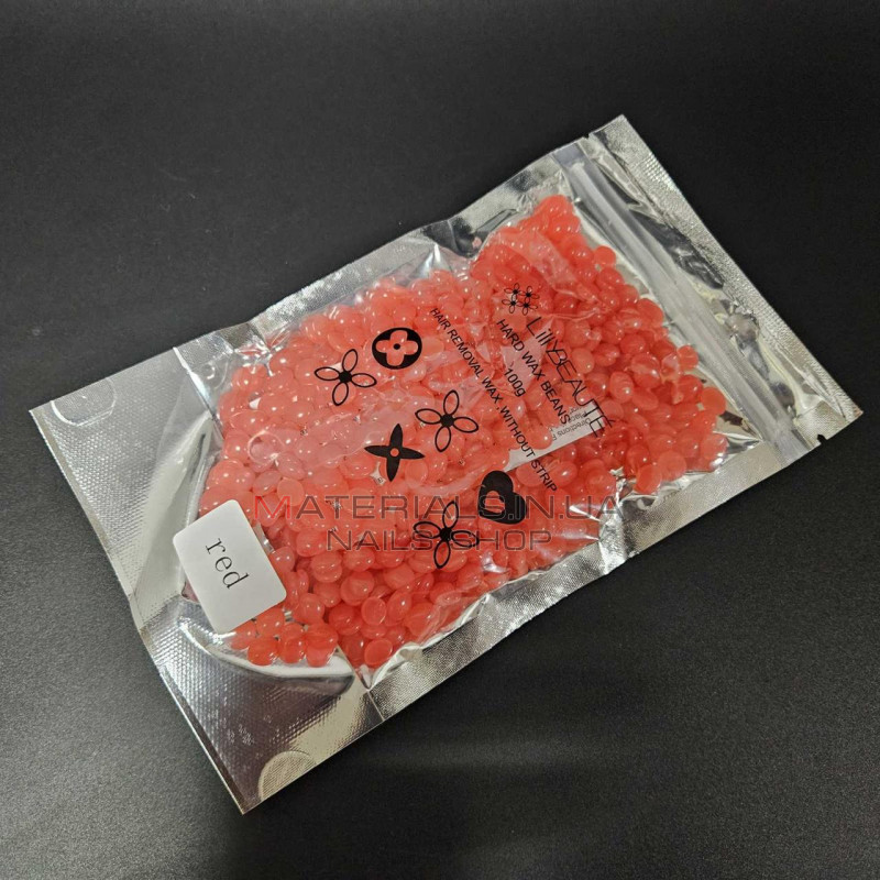 Горячий воск в гранулах для депиляции Lilly Beaute 100g (Красный) Горячий воск в гранулах для депиляции Lilly Beaute 100g (Красный)