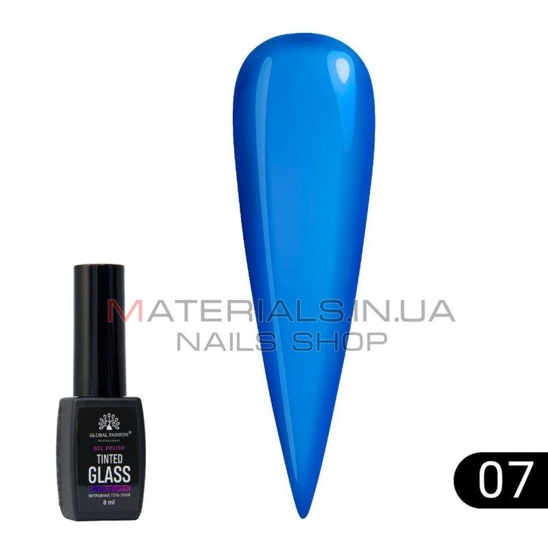 Витражный гель-лак Global Fashion Tinted Glass №7, 8 мл