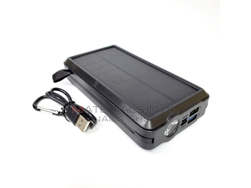 Power Bank PS-158 20000 mAh із сонячною панеллю та бездротовою зарядкою