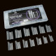 Верхні сендвіч-форми для нарощування нігтів Global Fashion Sandwich Dual Nail Forms Square (Квадрат) 180 шт.