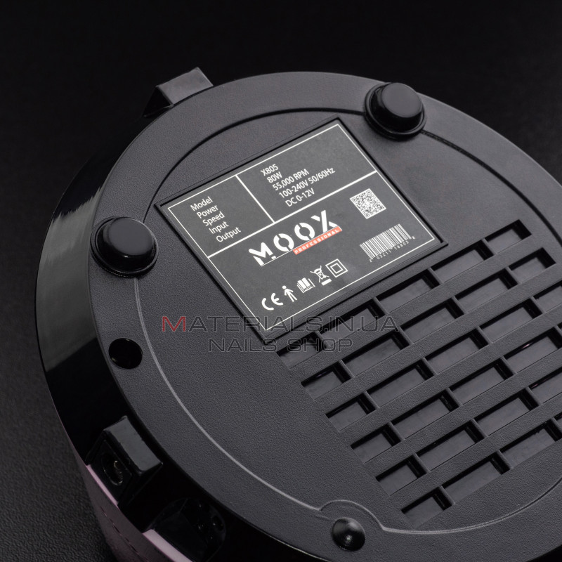 Фрезер Мокс X805 (Pink) на 55 000 об./мин. и 80W. для маникюра и педикюра Фрезер Мокс X805 (Pink) на 55 000 об./мин. и 80W. для маникюра и педикюра