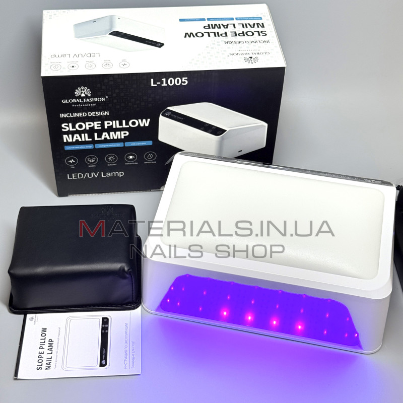 Професійна UV/LED-лампа для нігтів з кварцовими світлодіодами Slope Pillow L-1005