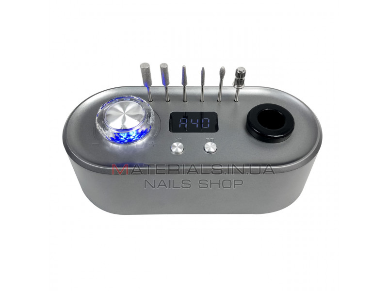 Фрезер для манікюру з підсвічуванням Nail Drill UV-701 40 000 об/м стильний апарат манікюрна машинка для нігтів