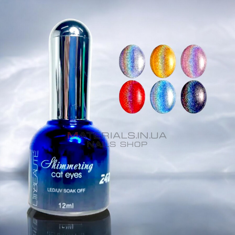 Гель-лак котяче око голографічний Lilly Beaute Prizma Cat Eyes, 12 мл Гель-лак котяче око голографічний Lilly Beaute Prizma Cat Eyes, 12 мл