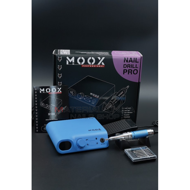 Фрезер Мокс X100 (Sky blue) на 45 000 об/хв. та 70W. для манікюру та педикюру