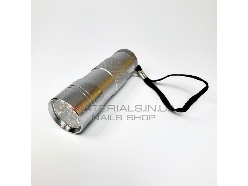 Лід лампа-ліхтарик з металу для гель лаку, 12 світлодіодів
