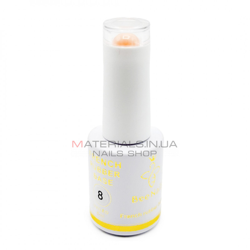 French Rubber base Hema free 08 Bee Nails, 8 ml French Rubber base Hema free 08 Bee Nails, 8 ml