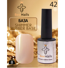 База для нігтів Shimmer rubber base Bee Nails №42