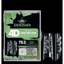 Crystal Fast Gel Tips (Pipe Medium TS3) - тіпси гелів з шипами Дизайнер 120 шт/уп