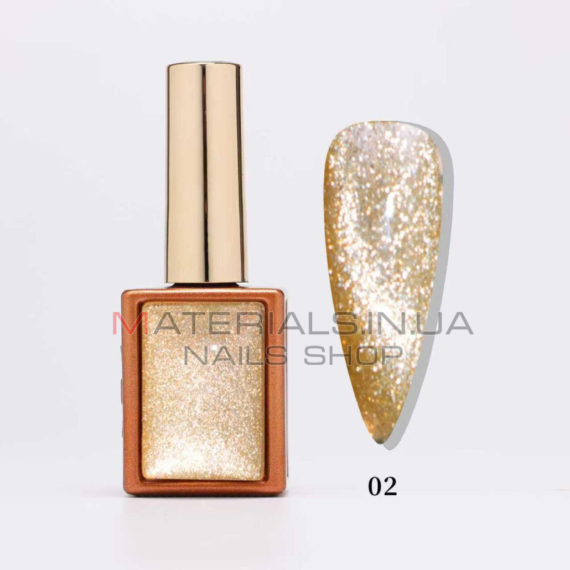 Гель лак кошачий глаз Autumn Whispers Cat Eye, 02