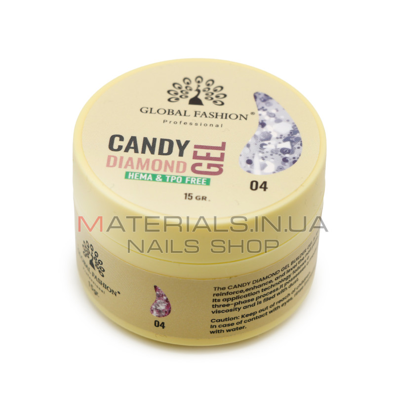 Гель для моделювання нігтів 15 г, Diamond Builder Gel 04