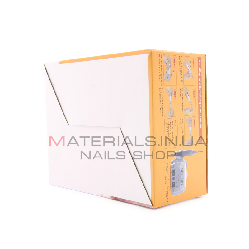 Аппарат для маникюра и педикюра BEE NAILS, 202D, с дисплеем, 65w, 45000 об, белый